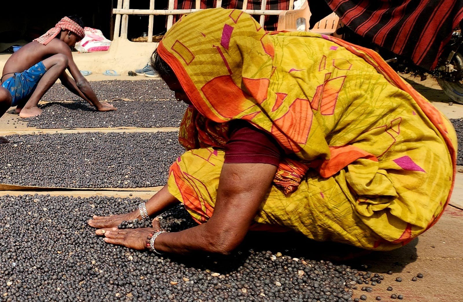 Traditional makhana processing